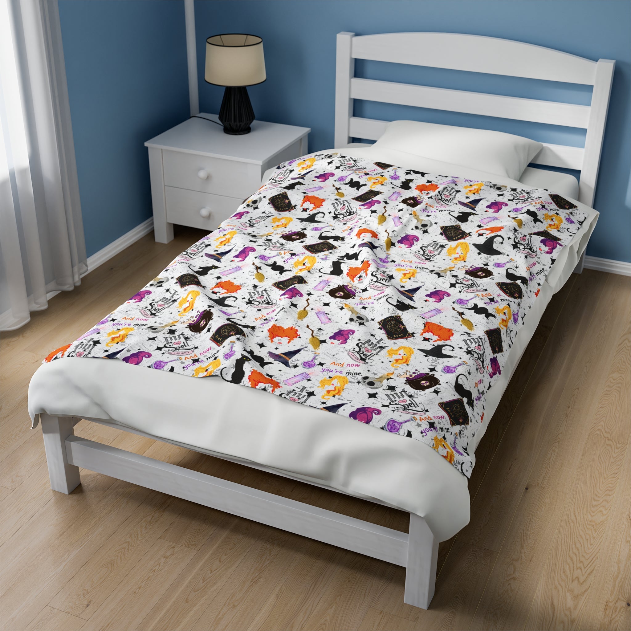 Hocus Pocus- Velveteen Plush CuddleLux Bliss Blanket - Creations by Chris and Carlos